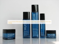 Customized Miniature Flint Cream Cosmetic Glass Bottles And Jars 145ML
