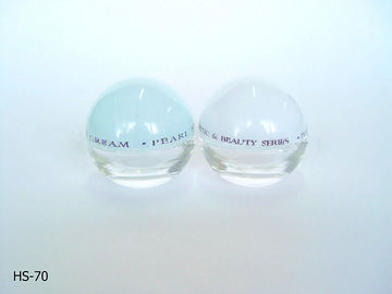 Frosted Empty Cosmetic Glass Cream Jars 50G with WT Cap
