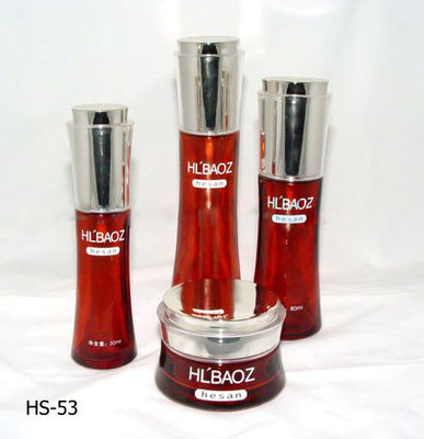 Flint Frosted Emulsion Cosmetic Glass Bottle and Jars 100ML 50ML 30ML